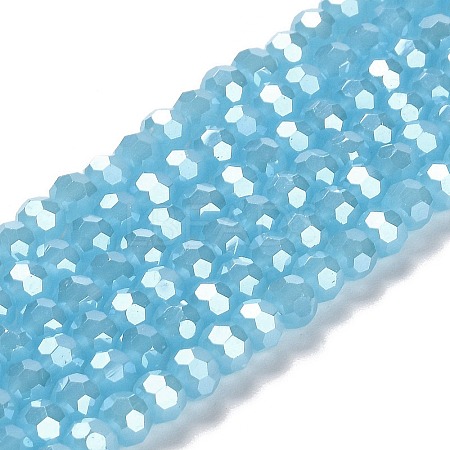 Electroplate Glass Beads Strands EGLA-A035-J6mm-A04-1