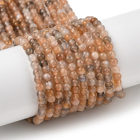 Natural Multi-Moonstone Beads Strands G-G189-B01-01-1