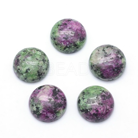 Natural Ruby in Zoisite Cabochons G-P393-R34-4MM-1