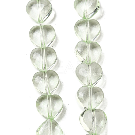 Baking Paint Transparent Glass Beads Strands DGLA-A08-T8mm-KD02-1