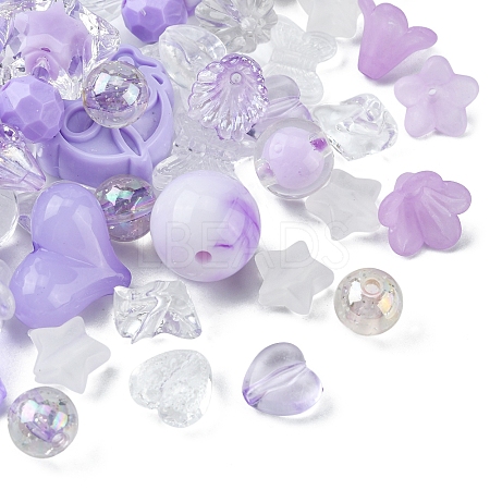 Opaque & Transparent Acrylic Beads MACR-YW0002-01A-1