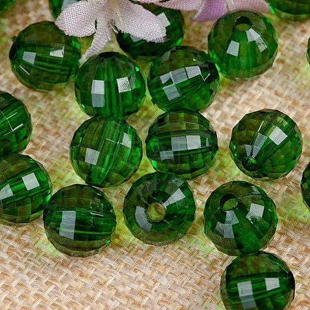 Transparent Acrylic Beads TACR-NH0001-C-12-1