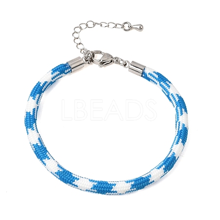 Braided Round Polyester Cord Bracelet Makings FB-CBAEDA0-01P-32-1