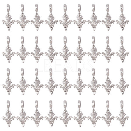 36Pcs Alloy European Dangle Charms MPDL-CA0001-06P-1