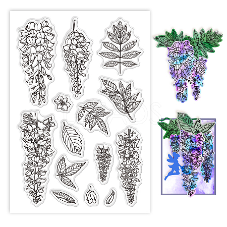 Custom Summer Theme PVC Plastic Clear Stamps DIY-WH0631-0242-1