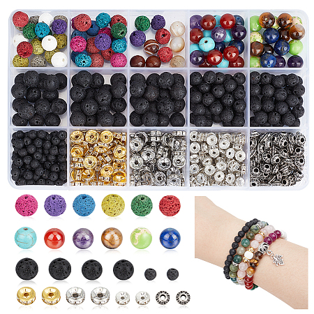 AHADERMAKER DIY Beads Jewelry Making Finding Kit DIY-GA0006-01-1