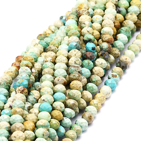 Natural Peruvian Turquoise Beads Strands G-E569-I18-1