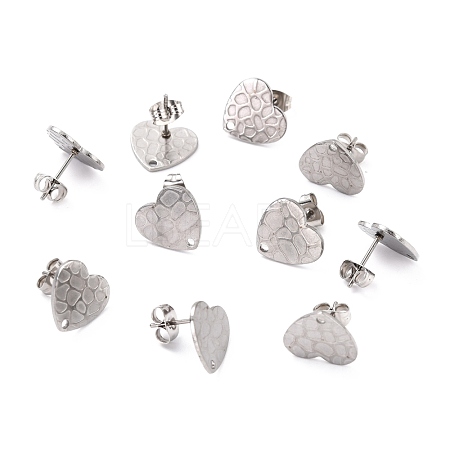 Non-Tarnish 304 Stainless Steel Stud Earring Findings STAS-I183-06B-P-1