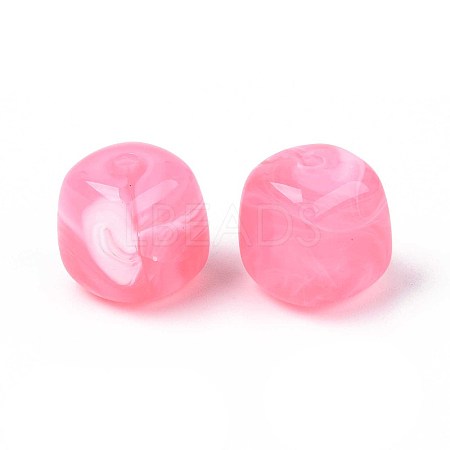 Opaque Acrylic Beads X-OACR-ZX006-33D-1