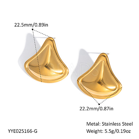 304 Stainless Steel Stud Earrings for Women MO1296-3-1