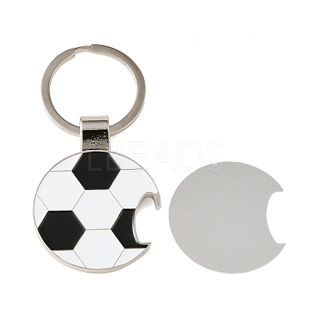 Football Alloy Sublimation Blanks Keychains AL-CBAF9A1-01P-1