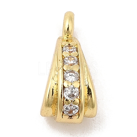 Brass with Cubic Zirconia Pendants KK-Q781-04G-1