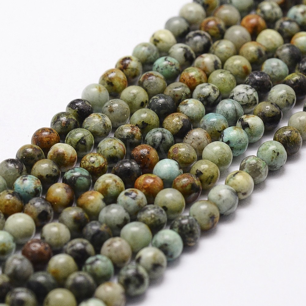Natural African Turquoise(Jasper) Beads Strands - Lbeads.com