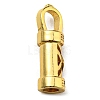 Brass Micro Pave Cubic Zirconia Cord End KK-E046-49G-2