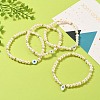 Natural Pearl Beads Stretch Bracelets BJEW-JB05539-2