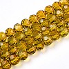 Baking Paint Transparent Glass Beads X1-DGLA-A035-T4mm-A05-1