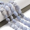 Natural Blue Lace Agate Beads Strands G-K379-A01-01-2