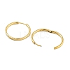 Ion Plating(IP) 304 Stainless Steel Micro Pave Clear Cubic Zirconia Huggie Hoop Earrings EJEW-C096-01H-G-2