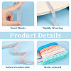 Gorgecraft 27 Yards 9 Colors Polyester Elastic Ribbon EC-GF0001-29-4