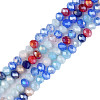 Glass Beads Strands GLAA-N051-11B-1