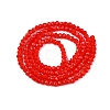 Opaque Solid Color Imitation Jade Glass Beads Strands EGLA-A044-P1mm-D22-3