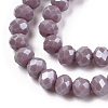 Electroplate Glass Beads Strands EGLA-A034-P3mm-A12-3