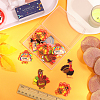 16Pcs 4 Styles Thanksgiving Day Opaque Acrylic Pendants SACR-SC0001-18-3