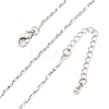 Brass Twisted Boston Link Chains  Necklaces for Women NJEW-D302-60P-2