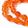 Glass Beads Strands GLAA-R024-11x8mm-18-4