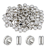 201 Stainless Steel Grooved European Beads STAS-DC0015-64-1