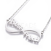 304 Stainless Steel Pendant Necklaces NJEW-E141-36-3