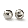 304 Stainless Steel Hollow Round Seamed Beads STAS-R032-3mm-2