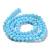Opaque Solid Color Imitation Jade Glass Beads Strands EGLA-A039-P4mm-L12-2