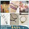 200Pcs 2 Colors Brass Cord Ends KK-PH0012-89G-5