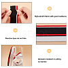 BENECREAT 4Pcs 2 Colors 95% Cotton & 5% Elastic Fiber Ribbing Fabric for Cuffs FIND-BC0004-37-4