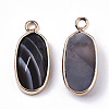 Natural Botswana Agate Pendants G-N326-45B-2