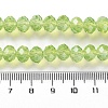 Baking Paint Transparent Glass Beads Strands LS-DGLA-A034-J8MM-D07-4