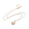 Brass Micro Pave Cubic Zirconia Pendant Necklaces NJEW-JN02523-M-2