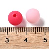 Rubberized Style Imitated Silicone Acrylic Beads MACR-D029-01N-3