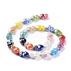 Glazed Porcelain Beads PORC-M003-09E-2