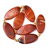Natural Banded Agate Beads Strands G-F825-A01-01A-3