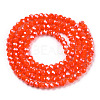 Electroplate Glass Beads Strands EGLA-A034-P2mm-A27-2