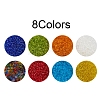 8 Colors Glass Seed Beads SEED-YW0001-56-2