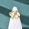 Brass Cuff Open Rings RJEW-Z129-02G-06-1