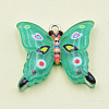 Transparent Resin Pendants RESI-G046-02P-05-1