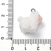 Flocky Anima Resin Pendants with Platinum Iron Loop FIND-S001-13H-3