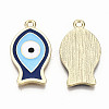 Alloy Enamel Pendants X-PALLOY-T075-34-NR-3