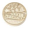 Merry Christmas Series Wax Seal Brass Stamp Head LS-AJEW-M037-01G-04-2