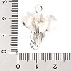 Tibetan Style Alloy Elephant Pendants TIBEP-1478-AS-LF-2