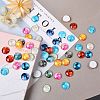 50Pcs Luminous Glass Cabochons sgGLAA-SZ0001-15B-5